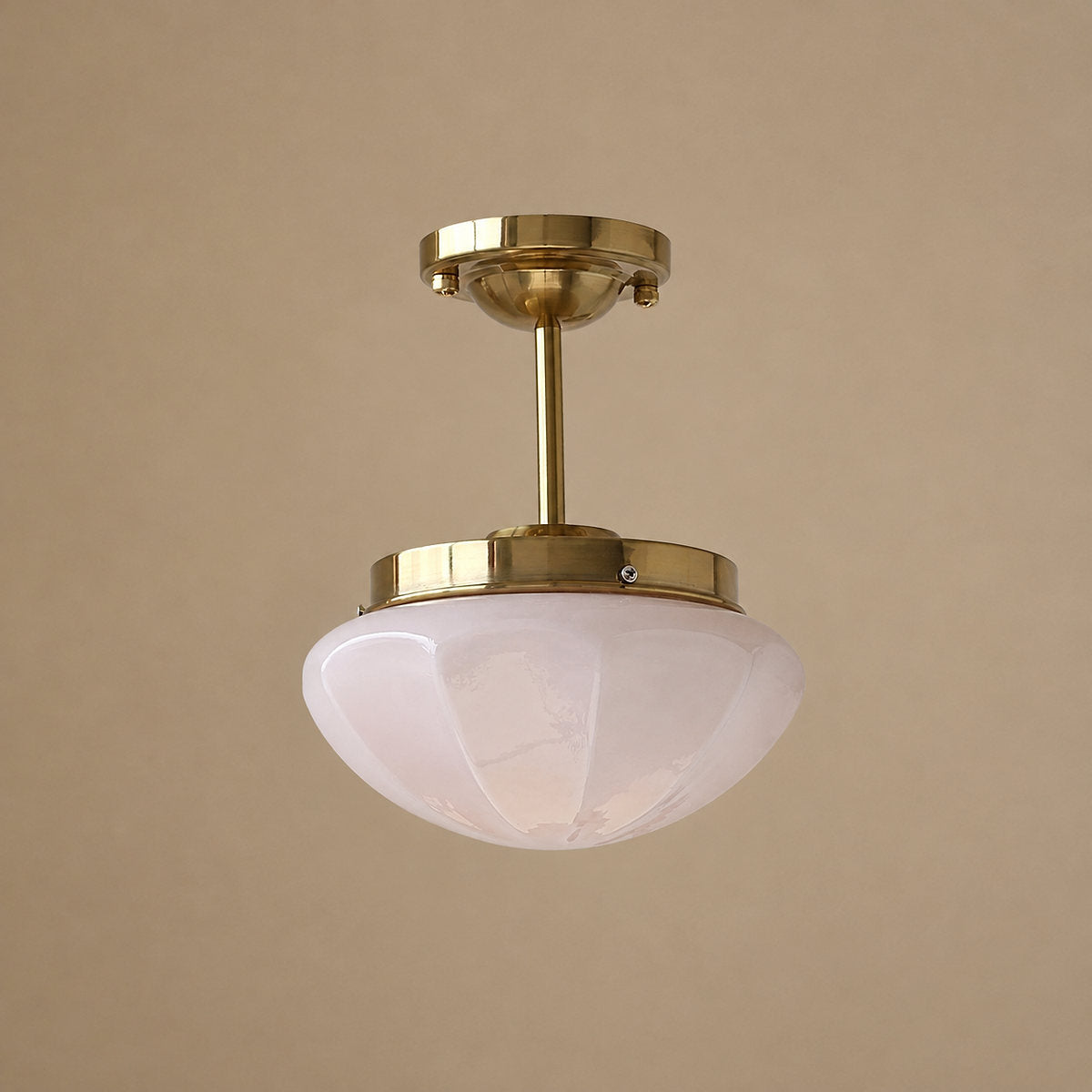 Tricolordeer Art Deco Glass Ceiling Lamp