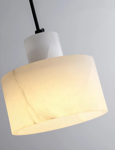 Simple Cyls Alabaster Pendant Lamp