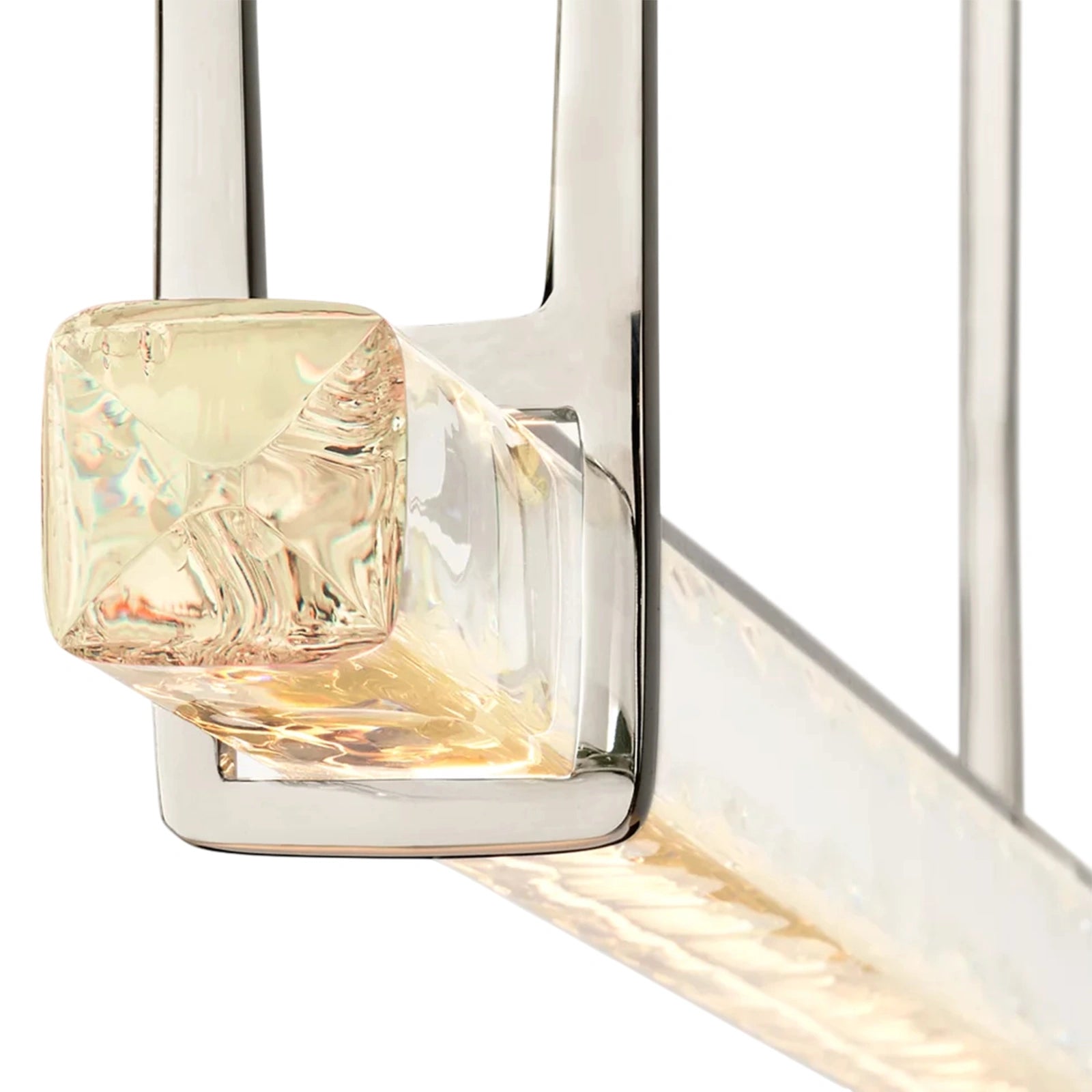 Oudubon Crystal Single Bar Linear Chandelier 60"