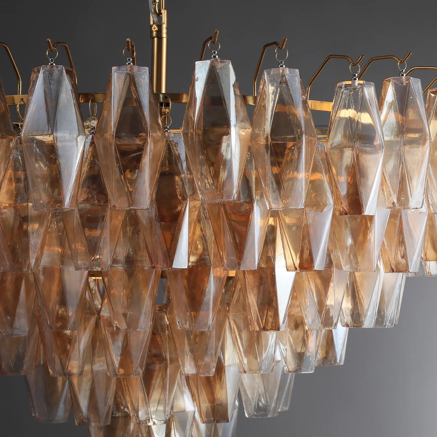 Elysium Glass Tiered Round Chandelier