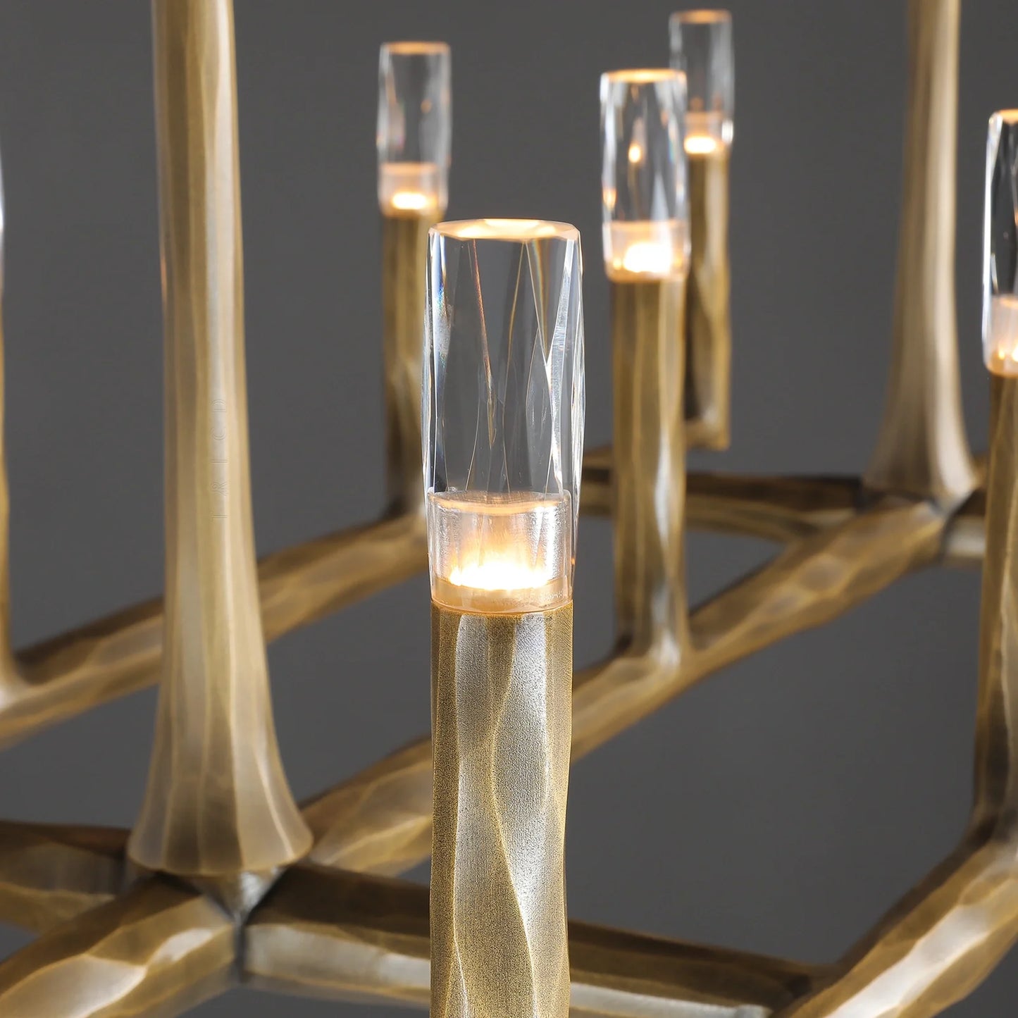 Thaddeas Forged Linear Chandelier 54"/72"/96"