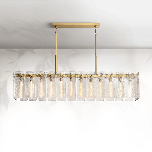 Calamete Glass Rectangular Chandelier