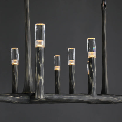 Thaddeas Forged Linear Chandelier 54"/72"/96"