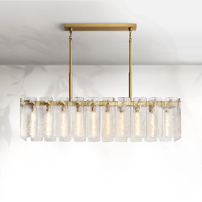 Calamete Glass Rectangular Chandelier