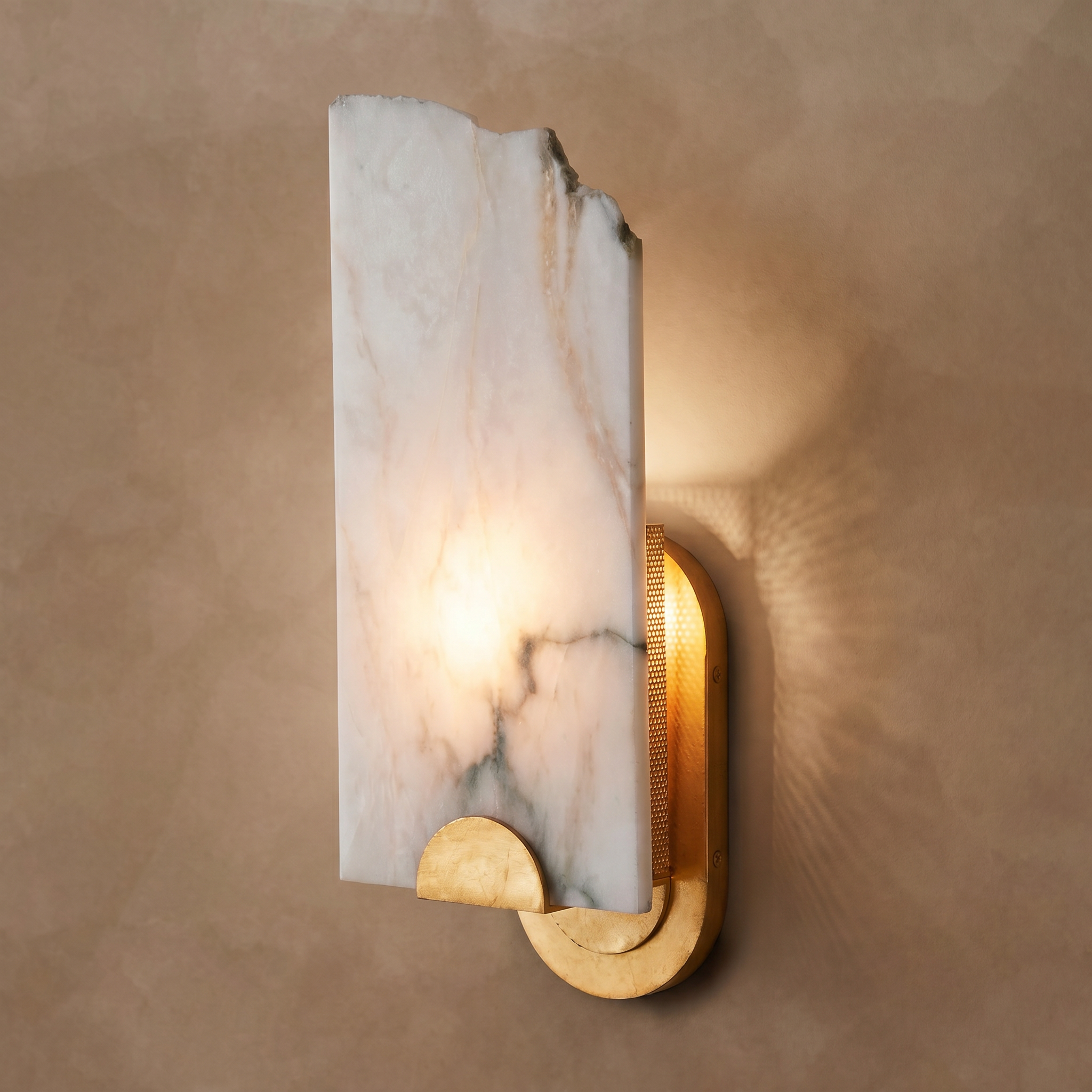 Jonah Alabaster Sconce