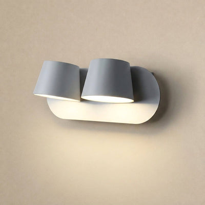 Angle Adjustable Reading Wall Lamp, 4.7~15-Inch x H 4.7-Inch, White, Warm Light for Bedroom & Living Room