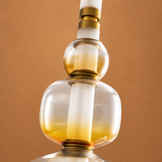 Linear Glass Bead Pendant Lamp