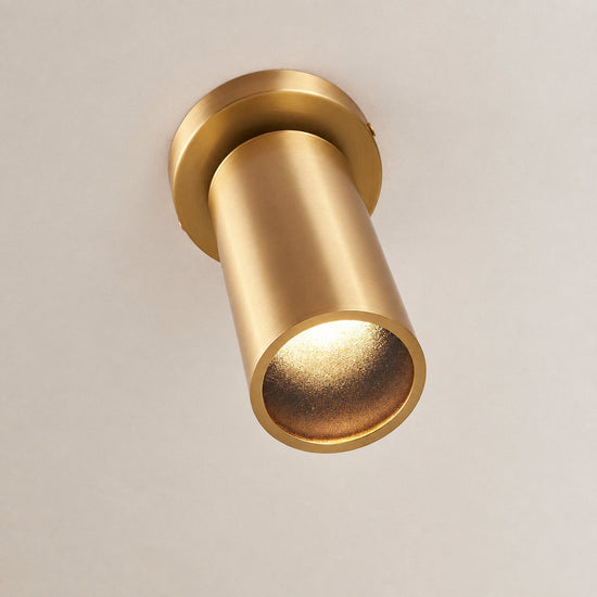 Horizon Brass Spotlight, 3.1-Inch x H 6.7-Inch, Brass for Bedroom & Living Room