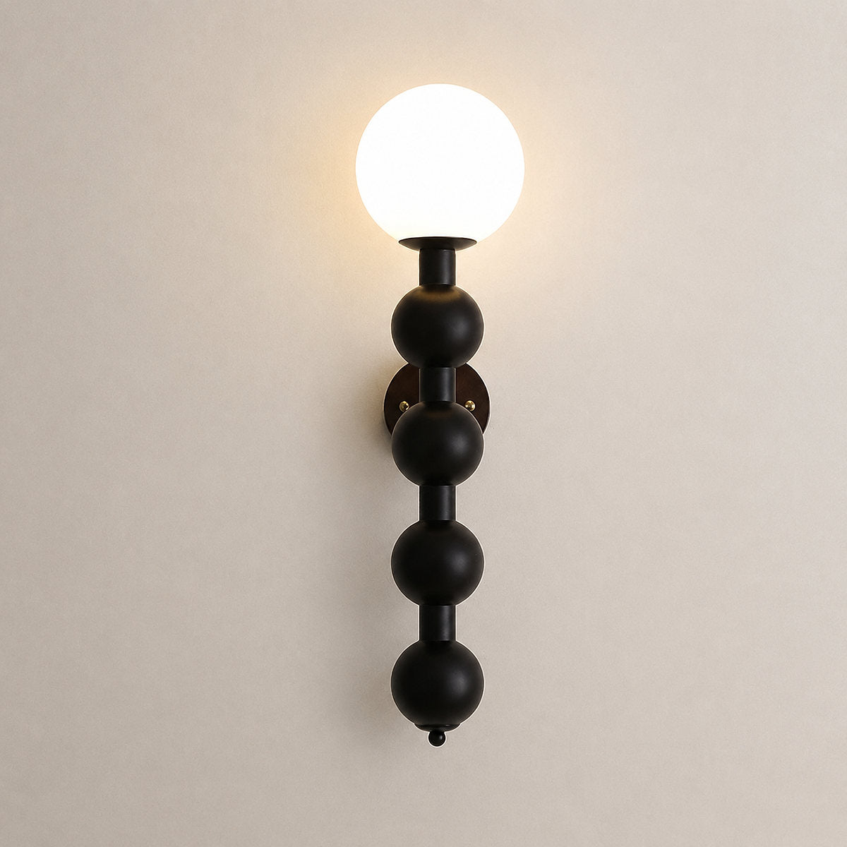 Bubbly Wall Lamp, Walnut for Living Room