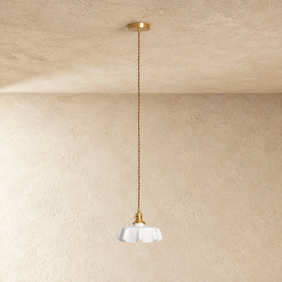 Pleated Glass Pendant Light Collection