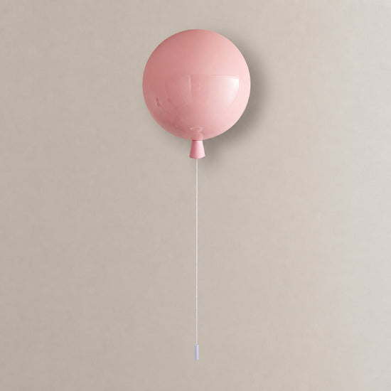 Balloon Dream Wall Lamp, 9.8-Inch, Pink for Living Room