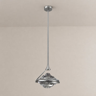 Tricolordeer Geometric Faceted Crystal Pendant Lamp