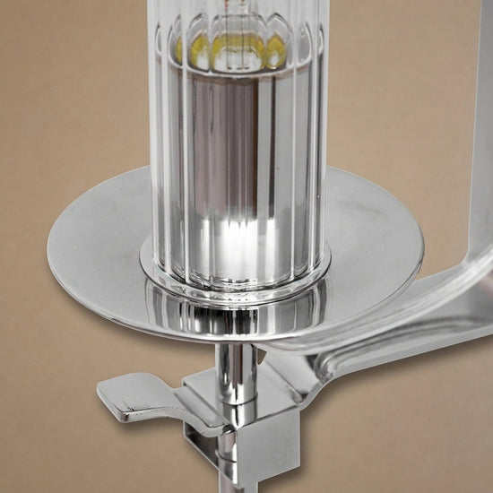 French Classicism Wall Lamp, 4.7~9-Inch x H 28-Inch, Brass & Clear glass for Living Room & Dining Room