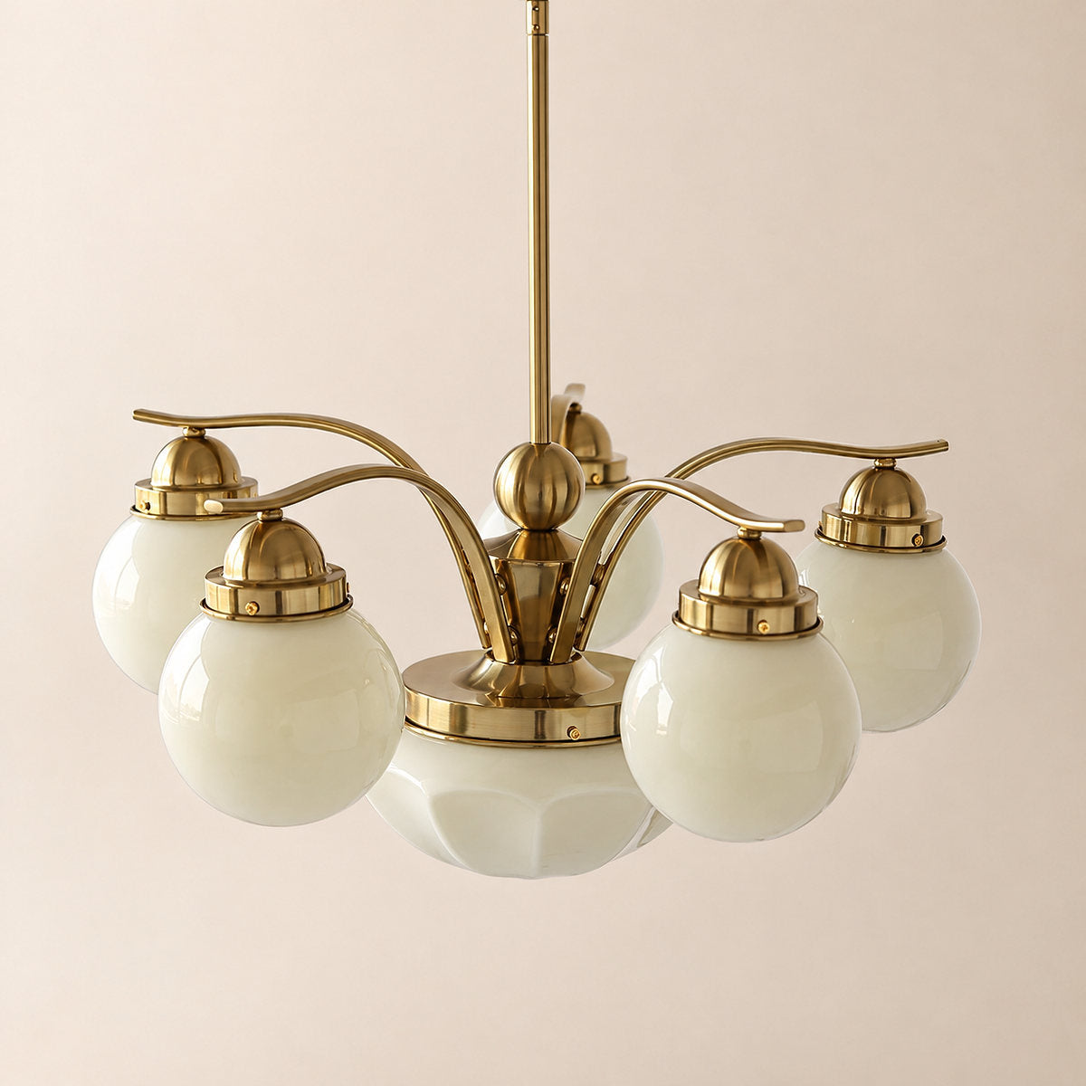 Tricolordeer Globe Glass Multi-Light Chandelier