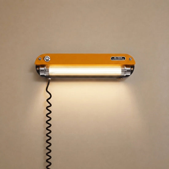 Edison Plug In Marlo Wall Lamp, L~R 23.6-Inch x H 3.5-Inch, Warm Light & US Plug for Living Room