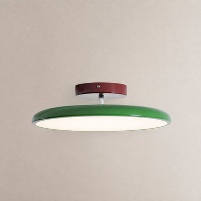 Drift Adjustable Ceiling Light, 11.8~19.7-Inch x H 3.5-Inch, Green, Triac Warm Dimming for Living Room & Bedroom