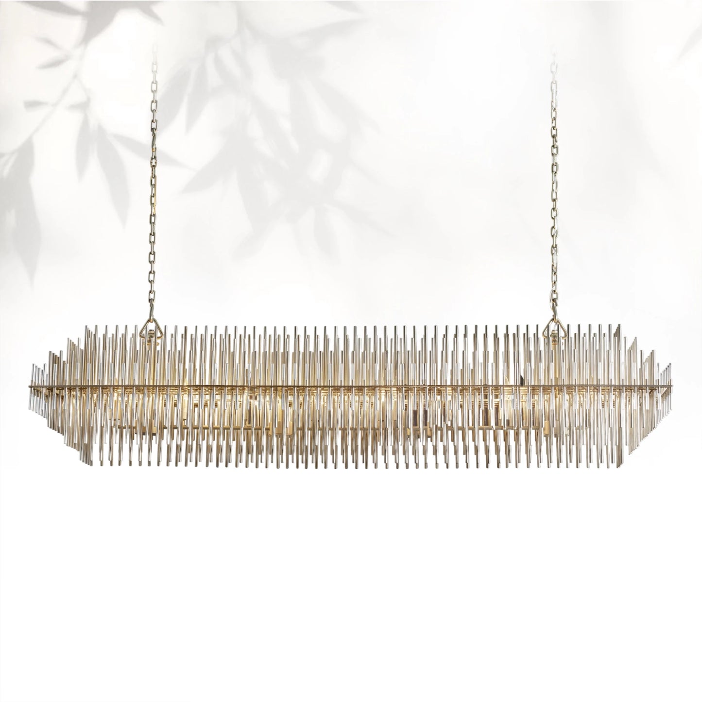 Emile Sculpture Brass Linear Chandelier