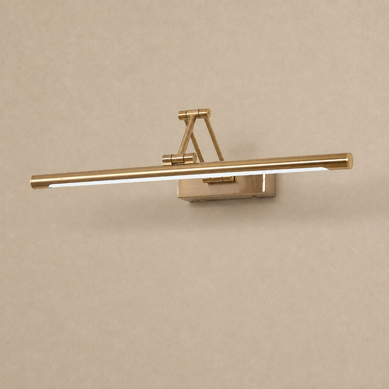 Brillan Frame Rechargeable Wall Lamp, L 16.9~28.7-Inch x H 2.3-Inch, Gold, Warm Light for Bedroom & Living Room