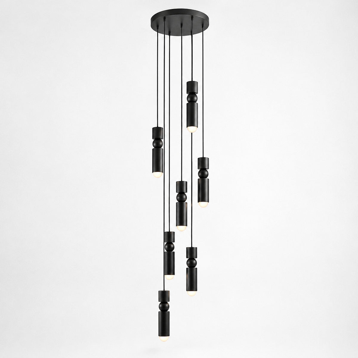 Geometric Cylinder Cluster Pendant Light
