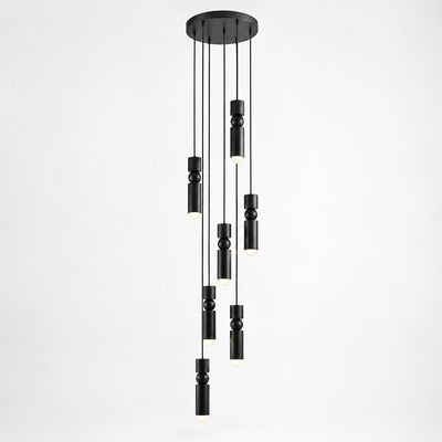 Geometric Cylinder Cluster Pendant Light