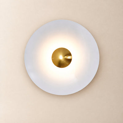 Simplicity Glow Wall Lamp, 11.8~23.6-Inch x H 11.8~23.6-Inch, Orange & Chrome, Warm Light for Living Room