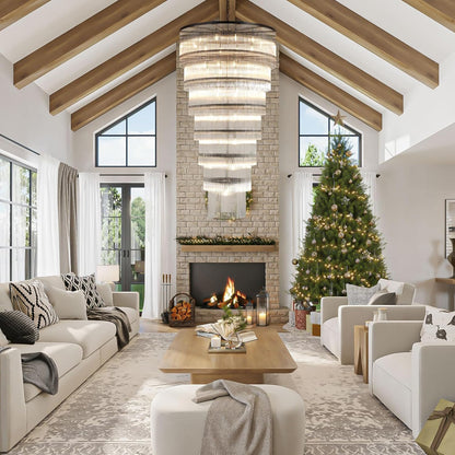 Glass Chandeliers 39"