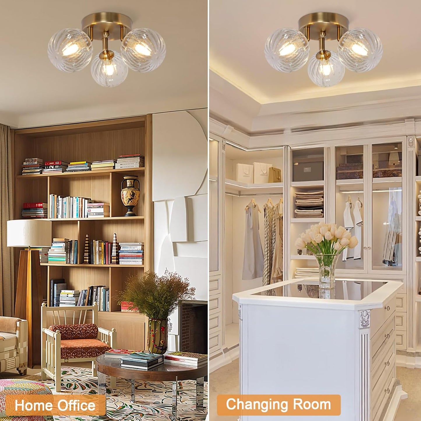 Bubble Ball Swirl Glass Ceiling Pendant Light