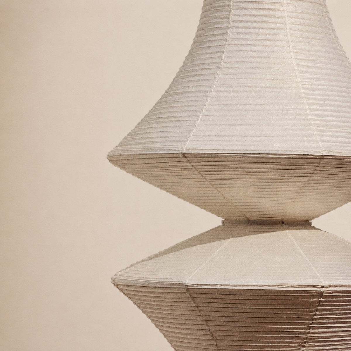 Sculptural Tiered Pendant Light 3 Bulbs