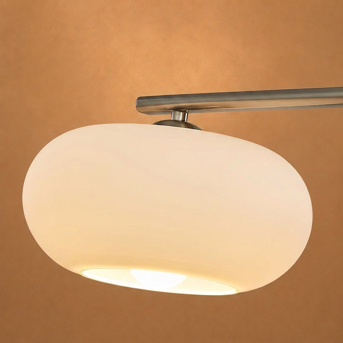 3-Light Linear Glass Pendant Fixture
