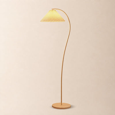 Tricolordeer Linen and Wood Standing Lamp