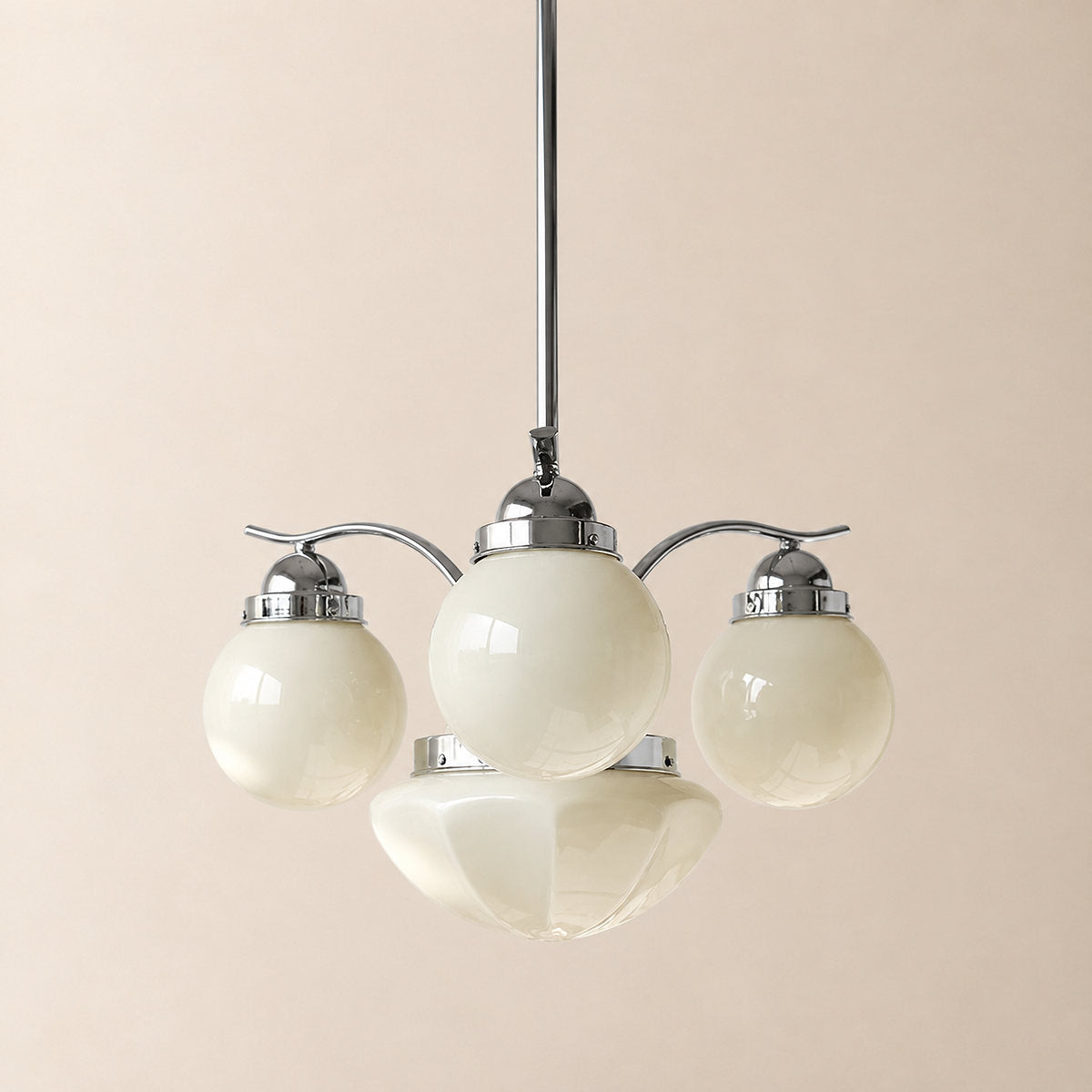 Tricolordeer Globe Glass Multi-Light Chandelier