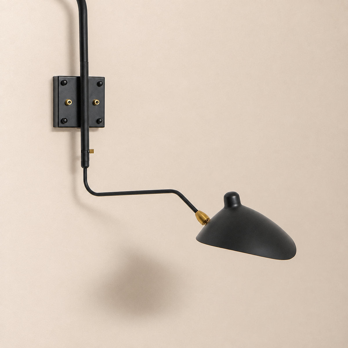 Multi-Arm Spider Wall Lamp, L 55-Inch x H 30.3-Inch, Black for Living Room