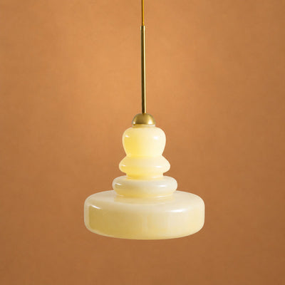 Vintage Aesthetic Glass Pendant Light for Dining Room & Living Room