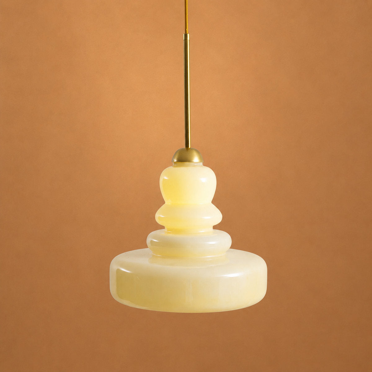 Vintage Aesthetic Glass Pendant Light for Dining Room & Living Room