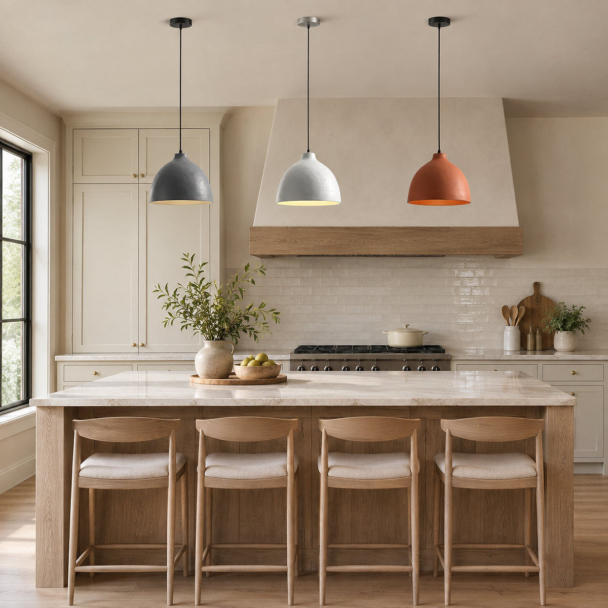 Minimalist Suspended Dome Pendant Light