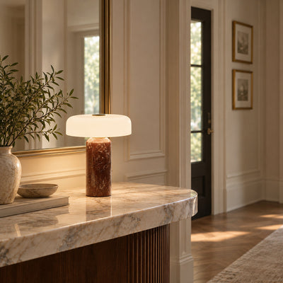 Tricolordeer Sculptural Marble LED Accent Lamp