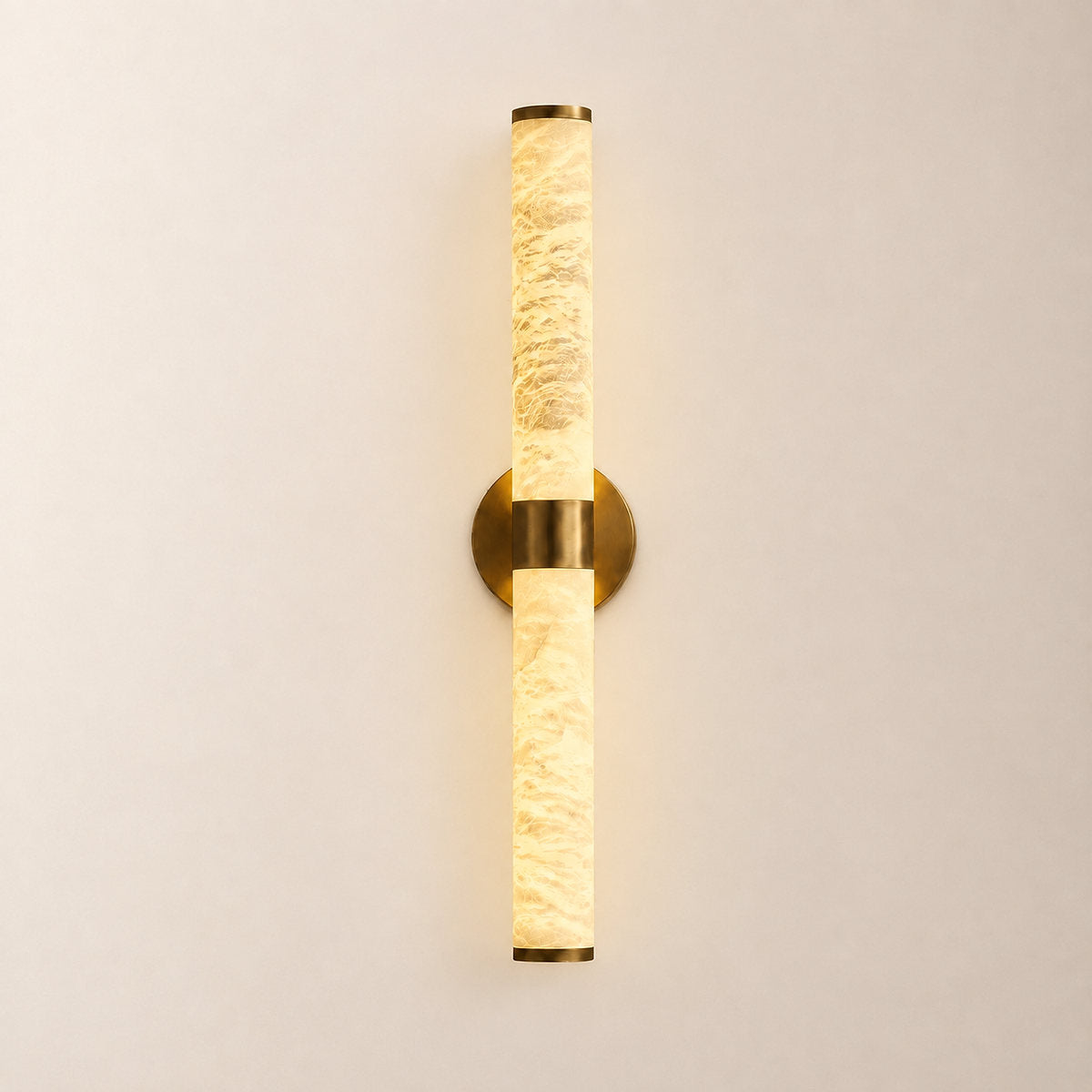 Tricolordeer Modern Linear Alabaster Wall Sconce