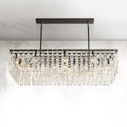 Marigan Crystal Rectangle Chandelier 60"