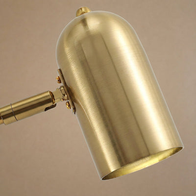 Adjustable Arm Reading Wall Lamp, L 14.6-Inch x H 5.9-Inch, Black & Gold for Bedroom & Living Room