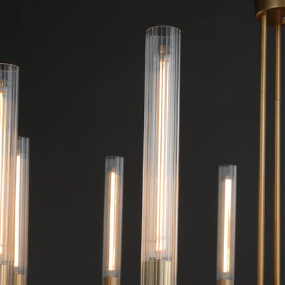 Cannel Glass Round Chandelier