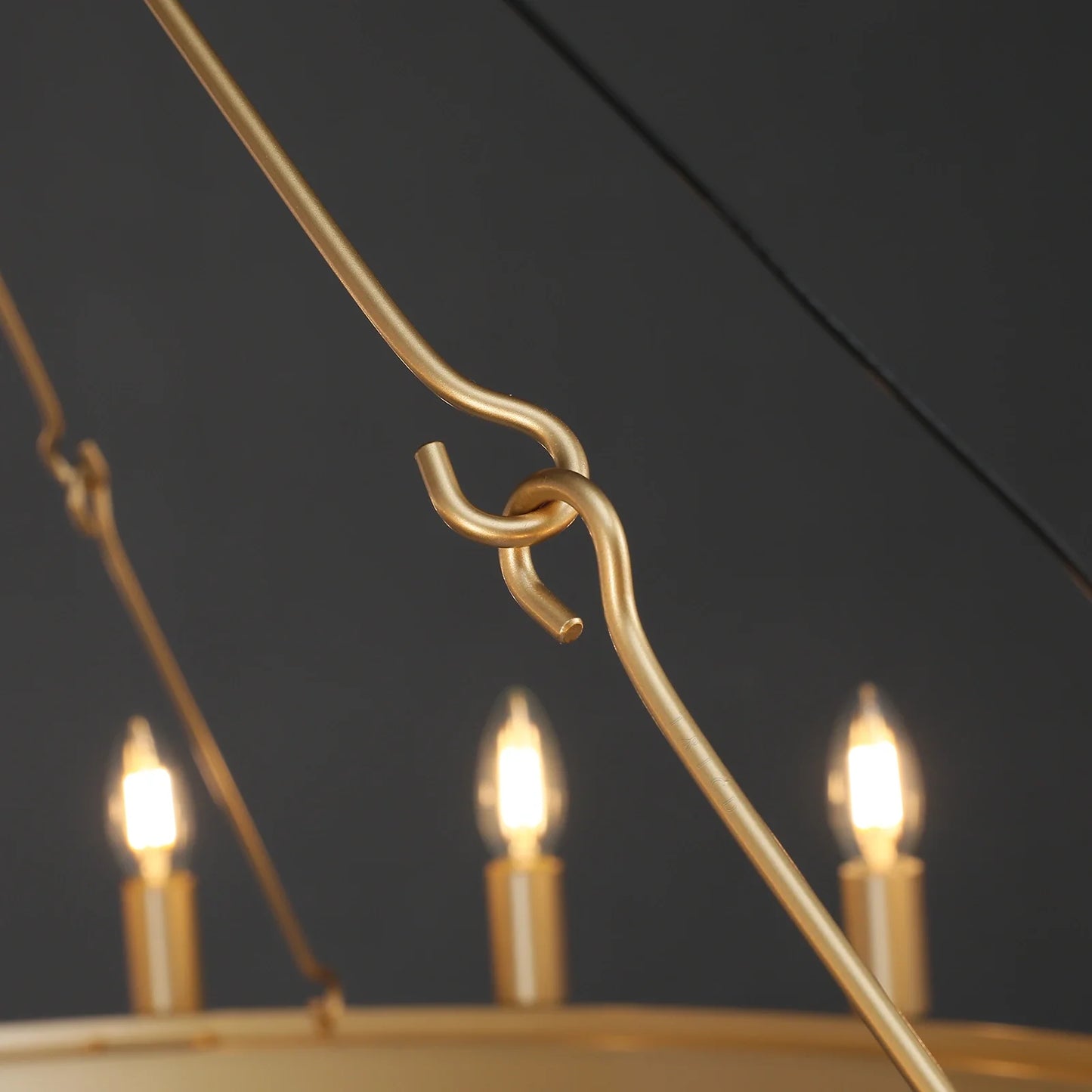 Camins Vintage Candelabra Round Chandelier