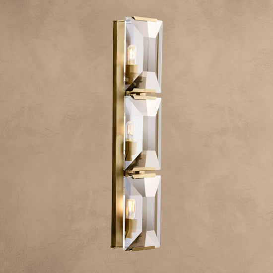Harlew Crystal Triple Wall Lamp