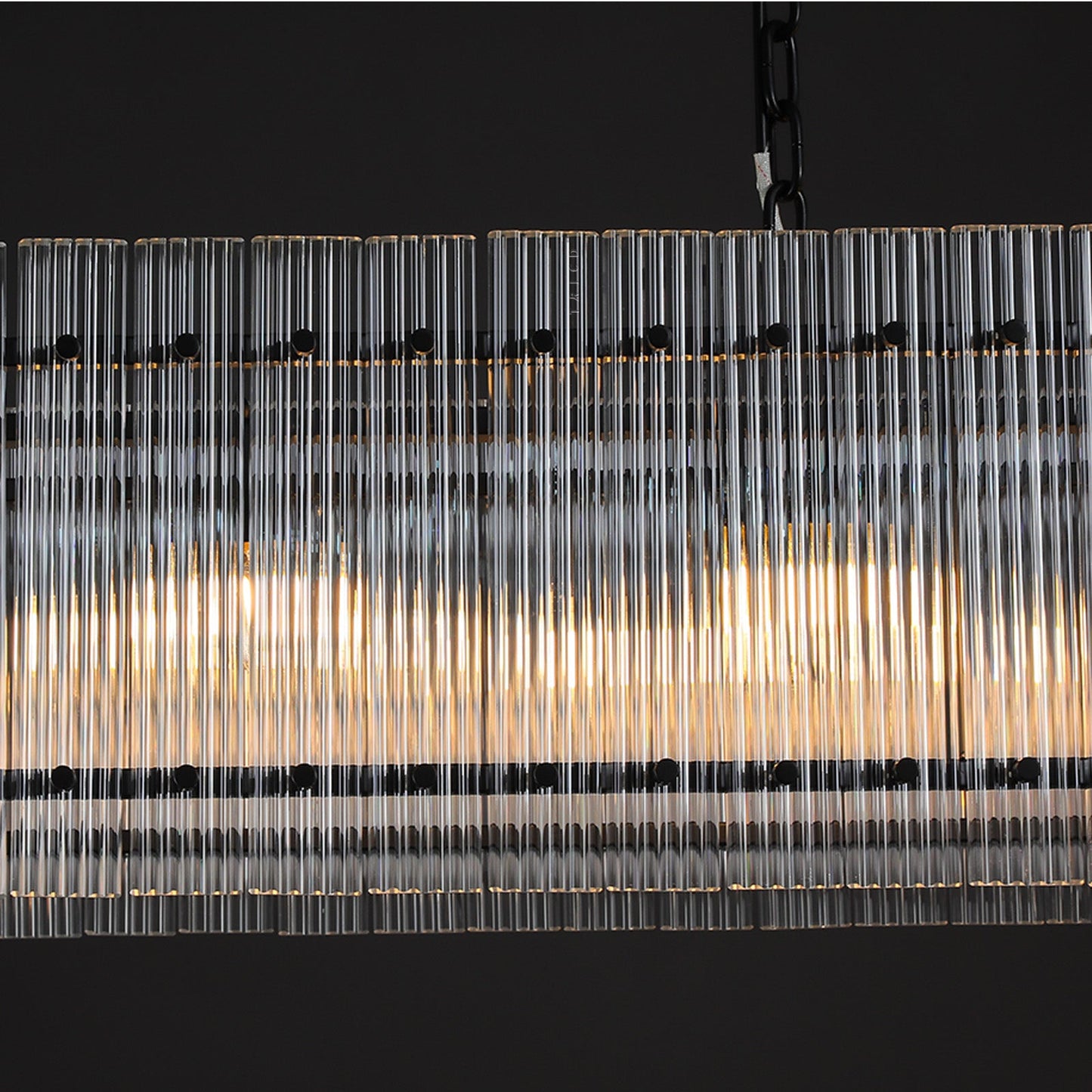 Sun Marcus Glass Rectangle Chandelier 54", 72"
