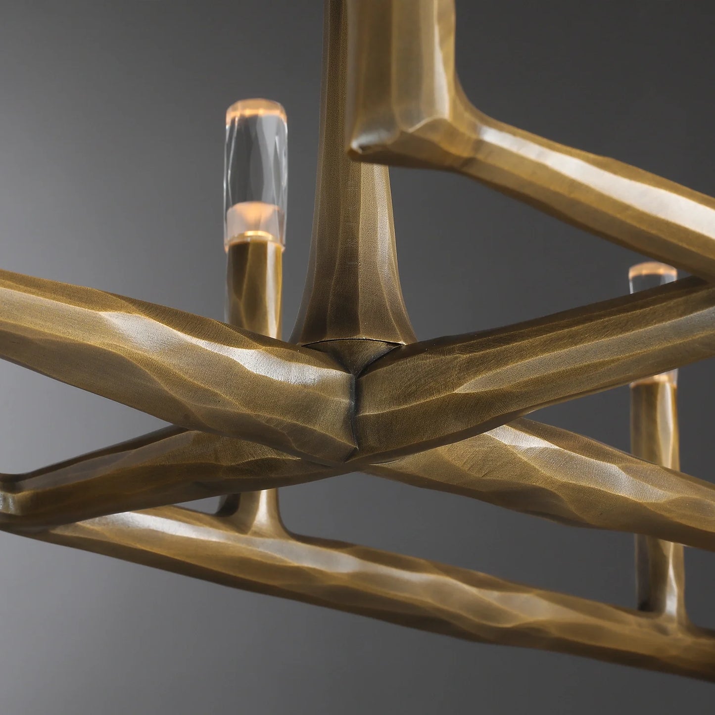 Thaddeas Forged Linear Chandelier 54"/72"/96"