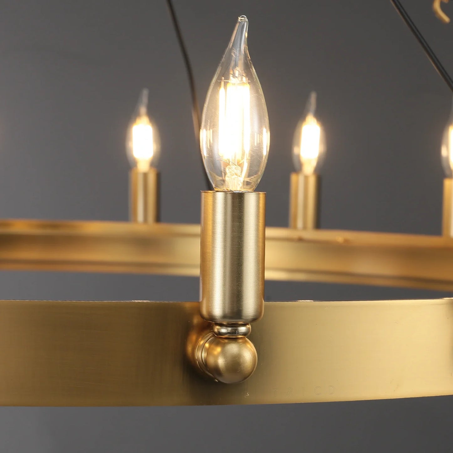 Camins Vintage Candelabra Round Chandelier
