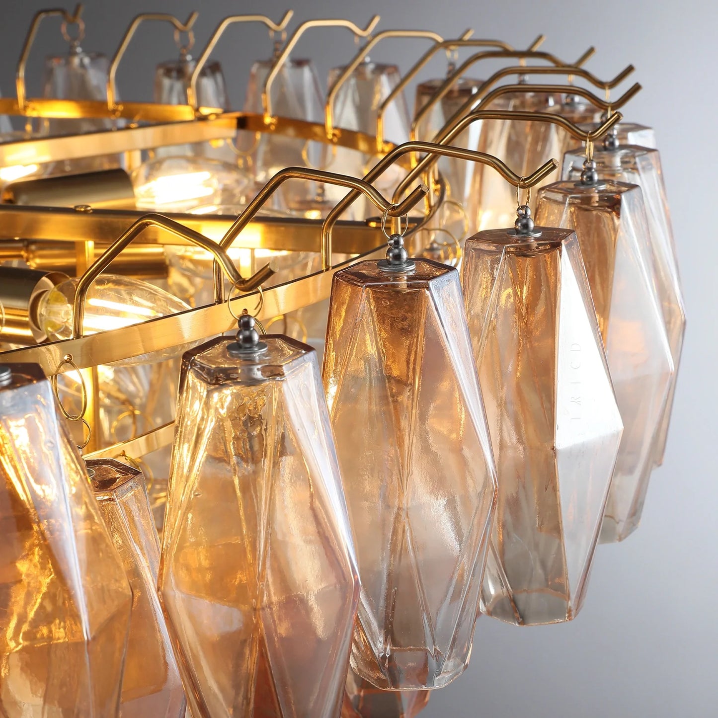 Elysium Glass Tiered Round Chandelier