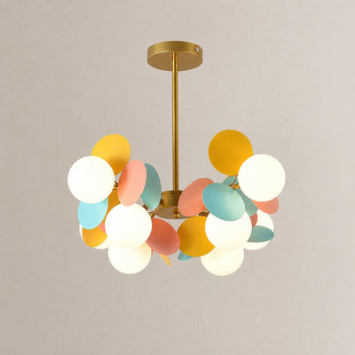 Tricolordeer Botanical Branching Glass Tree Chandelier