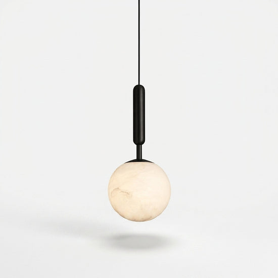 Alabaster Globe Pendant Light Collection for Dining Room & Living Room