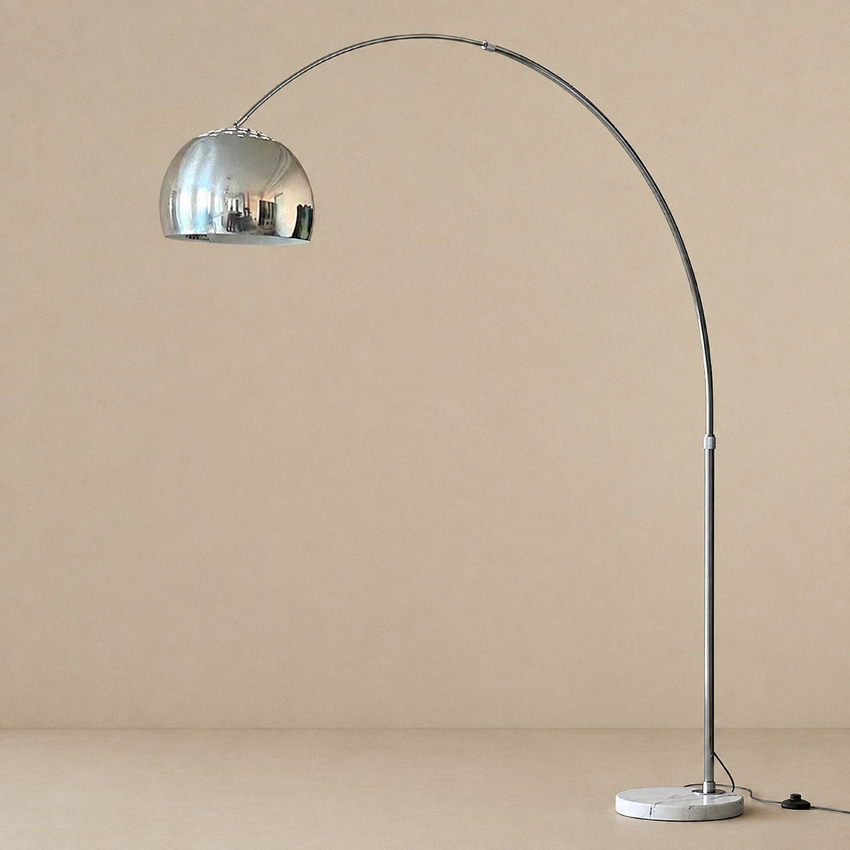 Tricolordeer Curved Marble Floor Lamp