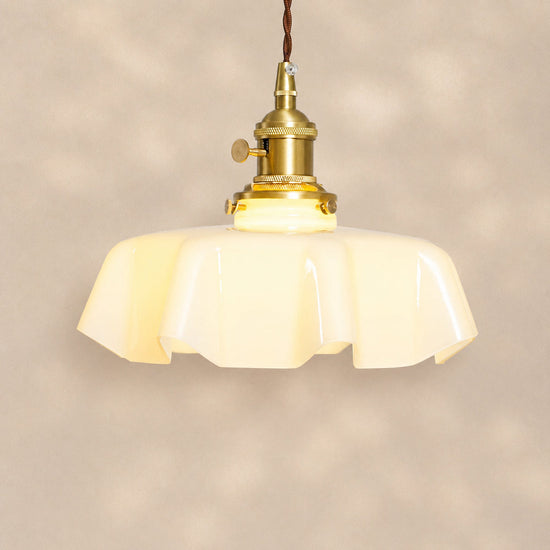 Pleated Glass Pendant Light Collection